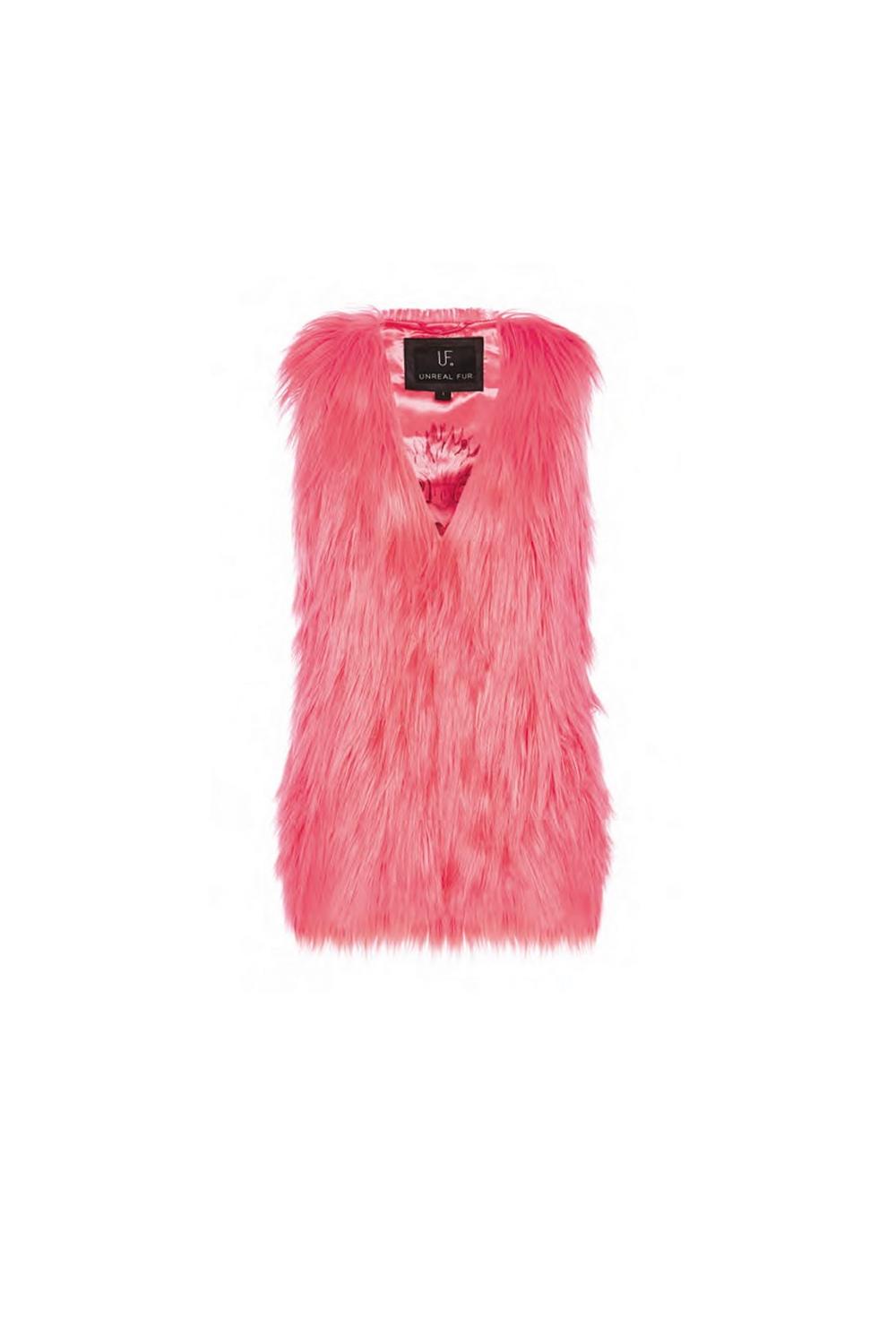 Unreal Fur URF2100395-COR-Fur Play Vest  Coral