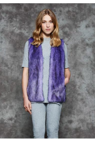 URF2100675-PUL-Purple Haze Vest  Unreal Fur