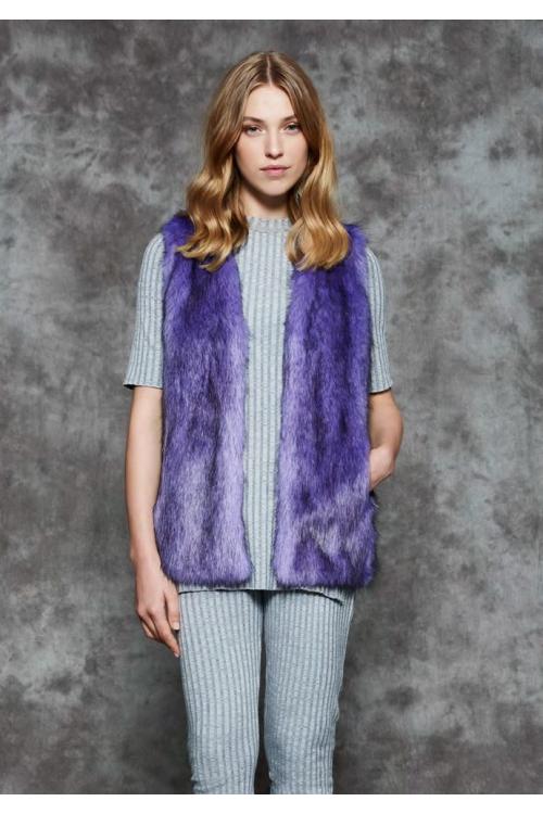 Unreal Fur URF2100675-PUL-Purple Haze Vest  Purple Lavender