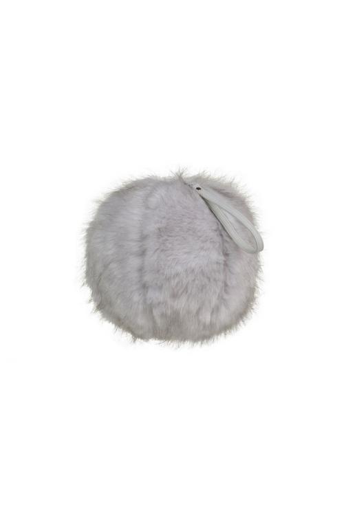 Unreal Fur URF8700505-GRY-Elements Clutch Grey