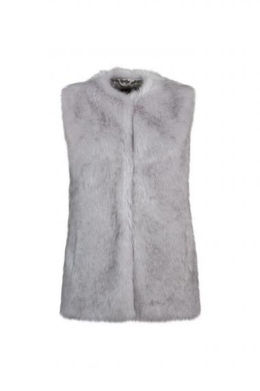 Unreal Fur URF8700395-GRY-Silver Lining Vest Grey