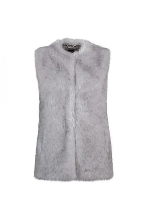 Unreal Fur URF8700395-GRY-Silver Lining Vest Grey