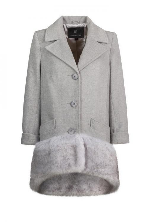 Unreal Fur URF8700455-GRY-Philosopher Stone Coat Grey