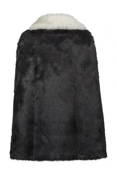 URF8700085-BLC-Majestic Cape  Unreal Fur