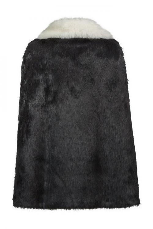 Unreal Fur URF8700085-BLC - Majestic Cape  Black/Cream