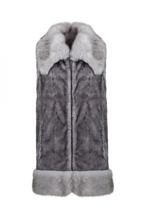 Unreal Fur URF8700105-GRY-Presto Vest Grey