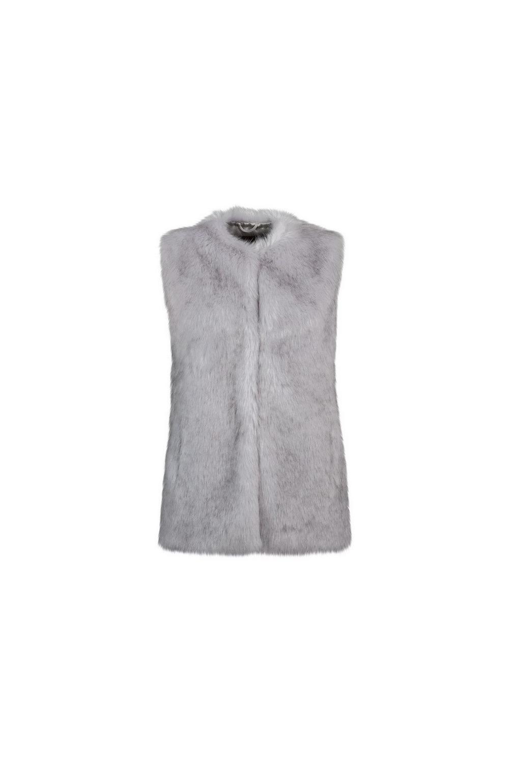 Unreal Fur URF8700395-GRY-Silver Lining Vest Grey