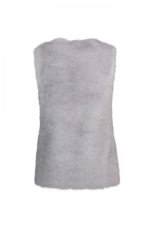 Unreal Fur URF8700395-GRY-Silver Lining Vest Grey