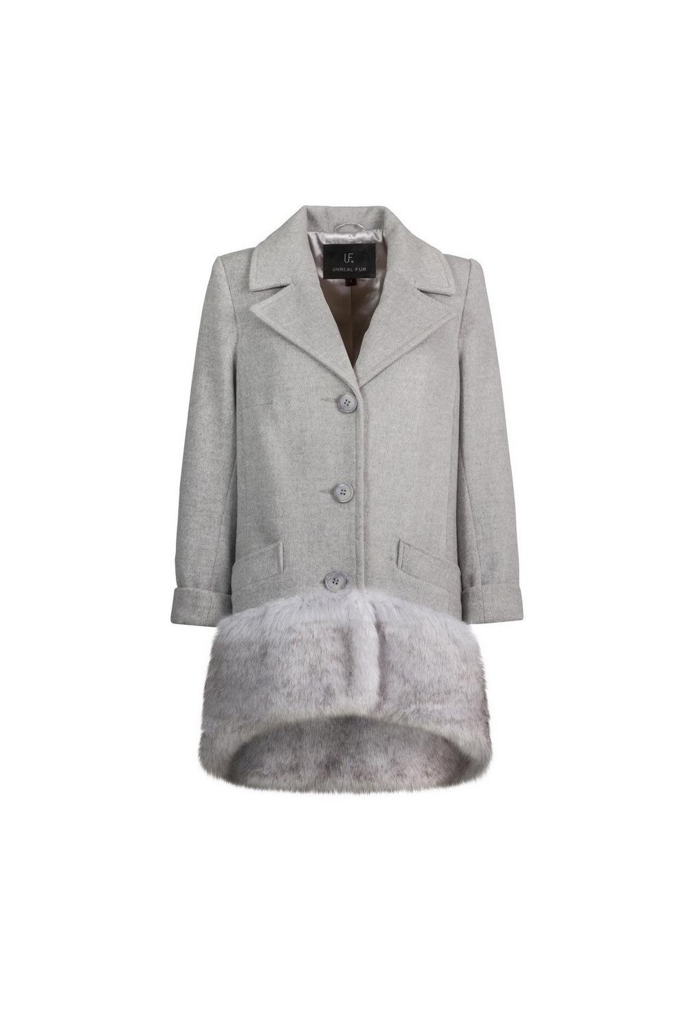 Unreal Fur URF8700455-GRY-Philosopher Stone Coat Grey