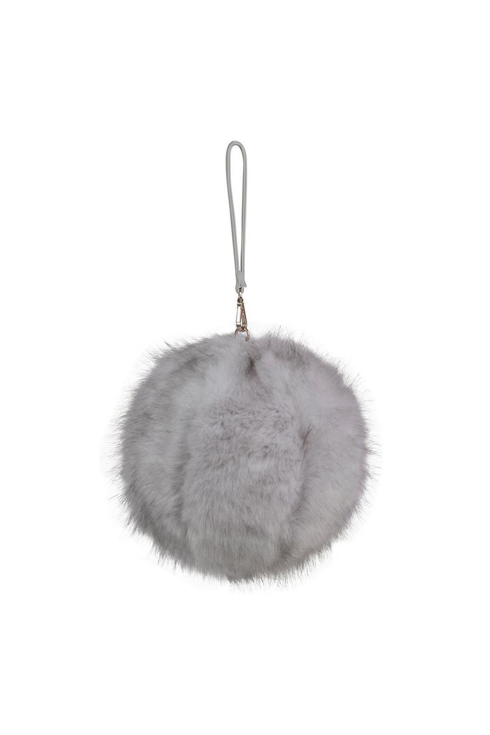 Unreal Fur URF8700505-GRY-Elements Clutch Grey