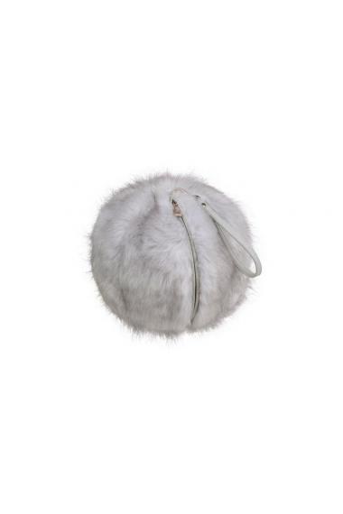 Unreal Fur URF8700505-GRY-Elements Clutch Grey