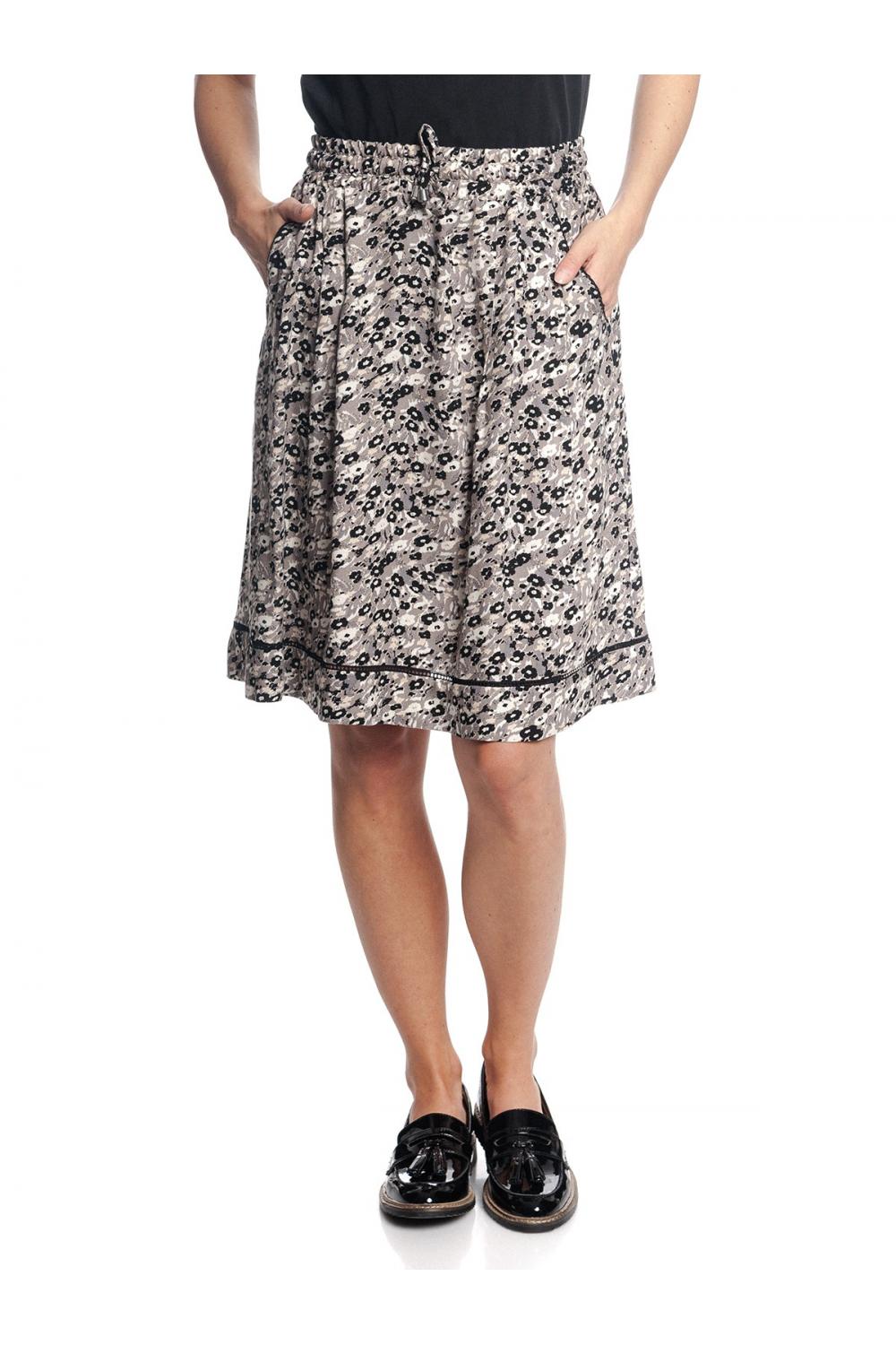 Vive Maria Flower Beats Skirt khaki allover