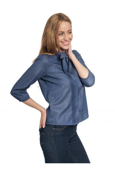 Vive Maria Victorian Denim Blouse darkblue