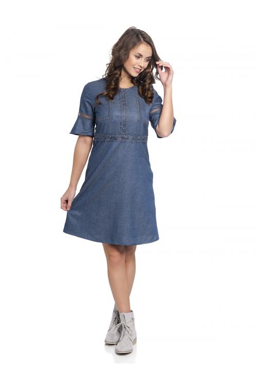 Vive Maria Victorian Denim Dress darkblue