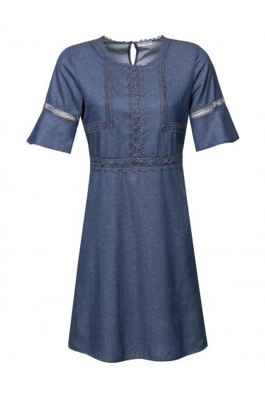 Vive Maria Victorian Denim Dress darkblue