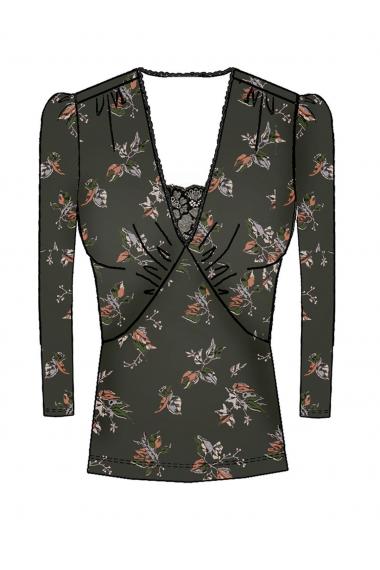 Vive Maria Urban Flower Shirt gray allover