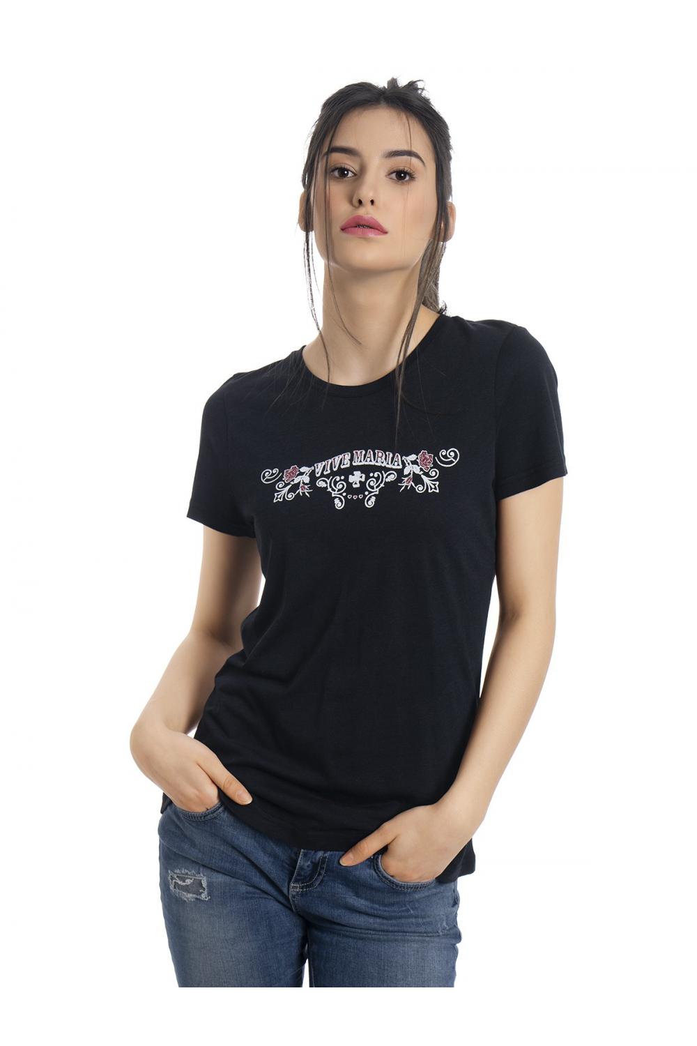 Vive Maria Cowgirl Logoshirt black