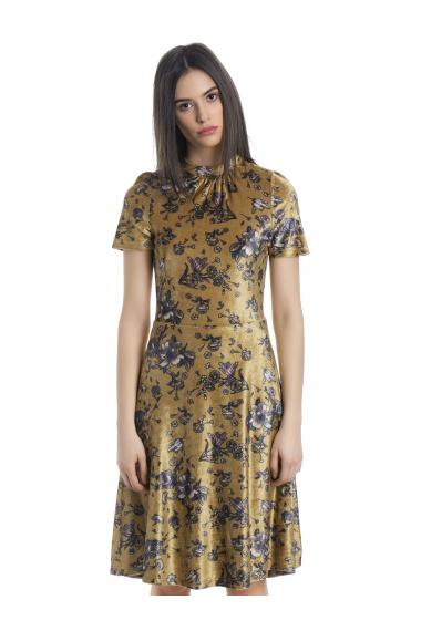 Vive Maria Velvet Girl Dress honey mustard