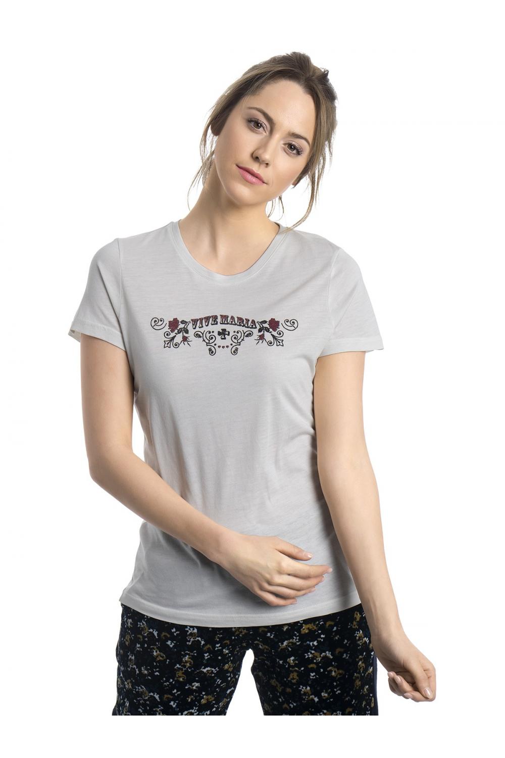 Vive Maria Cowgirl Logoshirt white