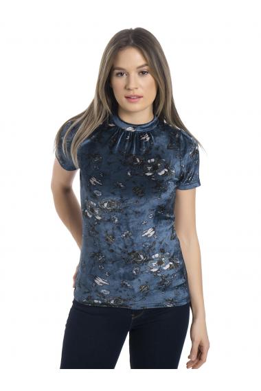 Vive Maria Velvet Flowers Shirt blue