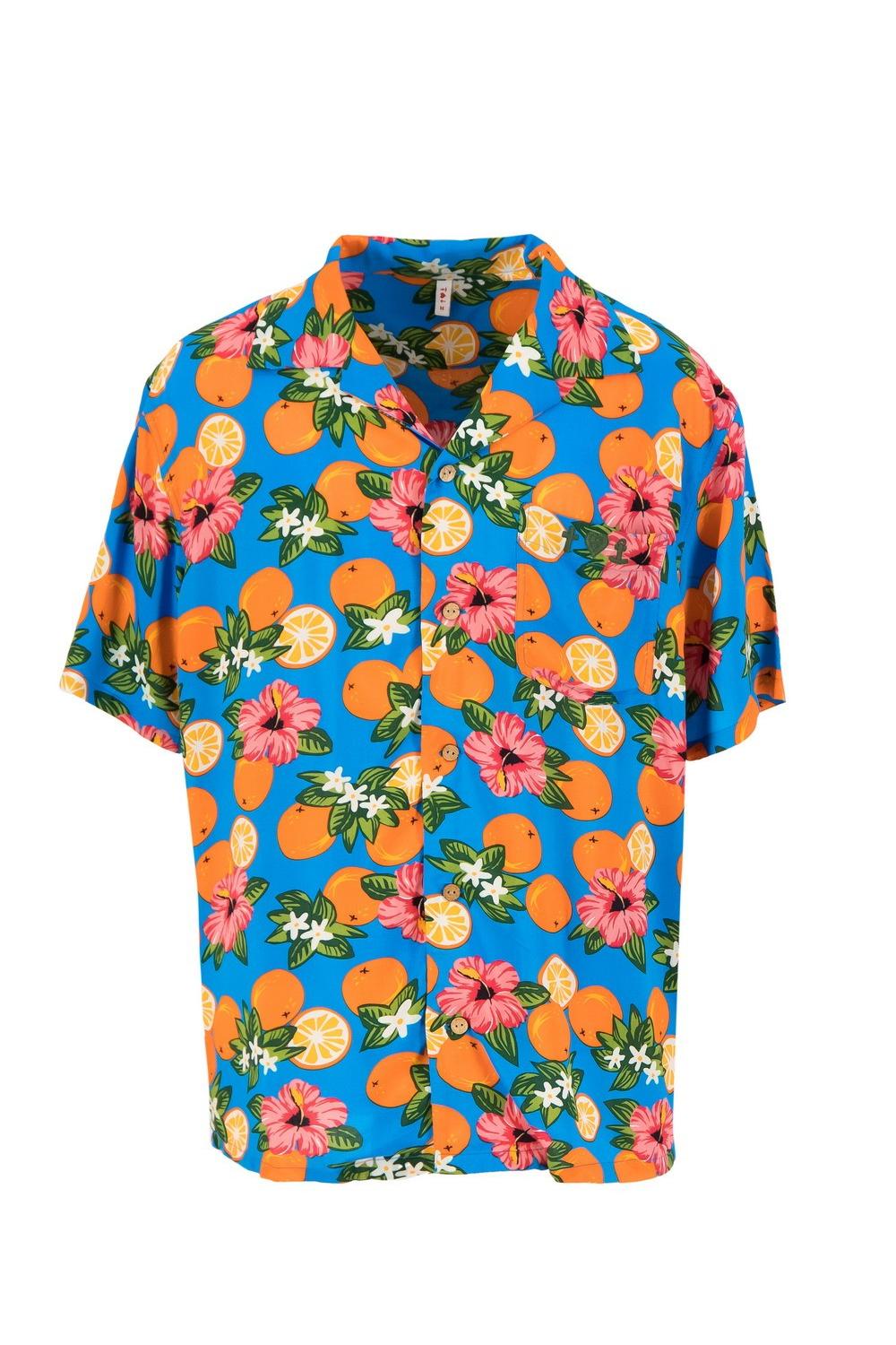 Blutsgeschwister Kurzarm-Hemd 'florida fruits shirt'