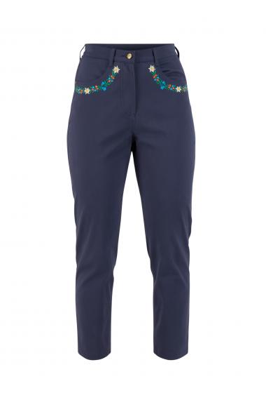 Blutsgeschwister high waist pants gentian blue