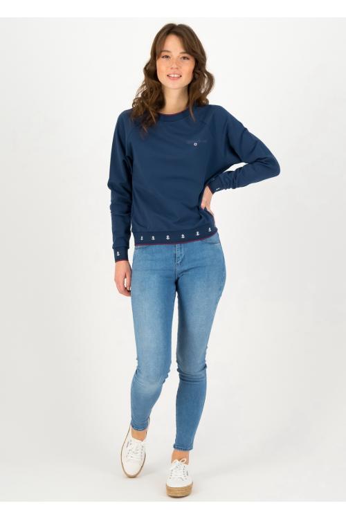 fresh 'n' fruity Pullover in farbe blue denim, Gr. S