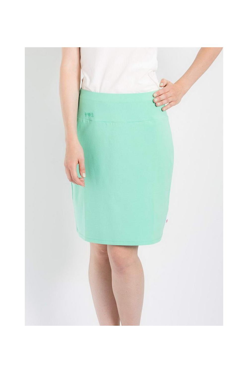 blutsgeschwister logo skirt, small, liberty green