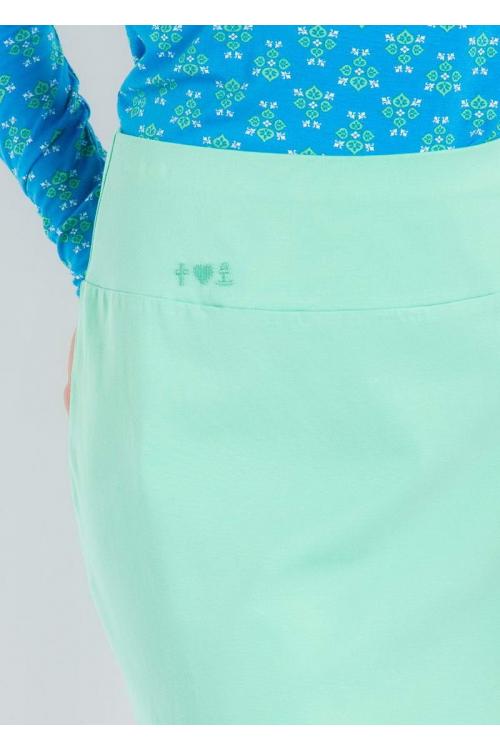 blutsgeschwister logo skirt, small, liberty green