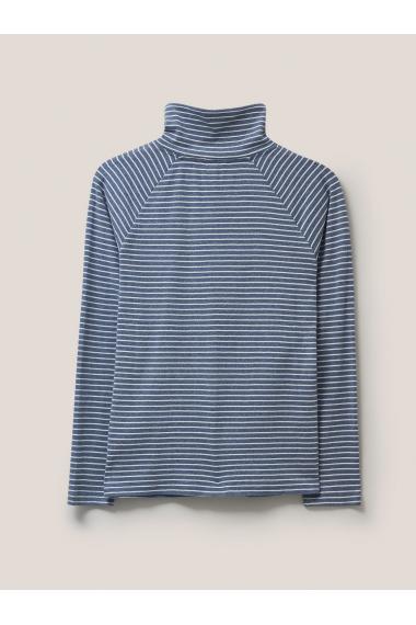 White Stuff BILLIE BUTTON THROUGH ROLL NECK