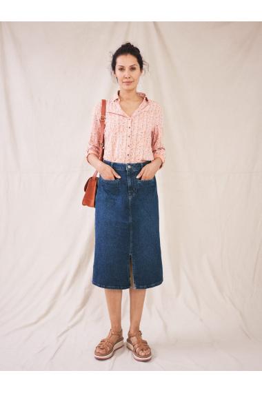 White Stuff Poppy Denim Midi Skirt