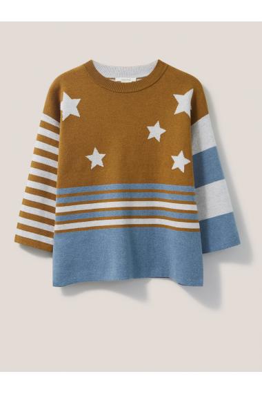 White Stuff REVERSIBLE STAR JUMPER