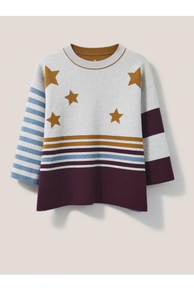 White Stuff REVERSIBLE STAR JUMPER