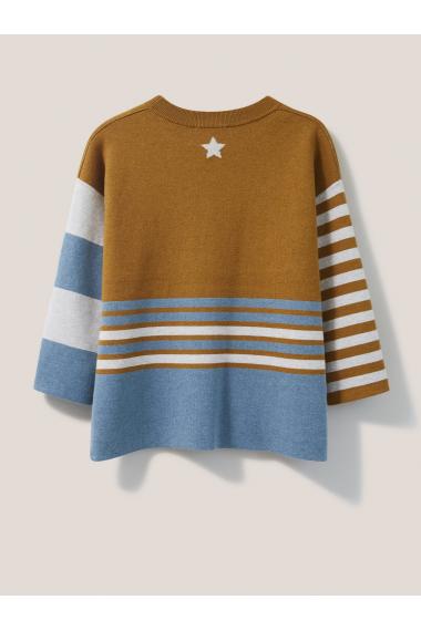 White Stuff REVERSIBLE STAR JUMPER