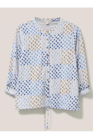 White Stuff TIA TIE HEM JERSEY SHIRT