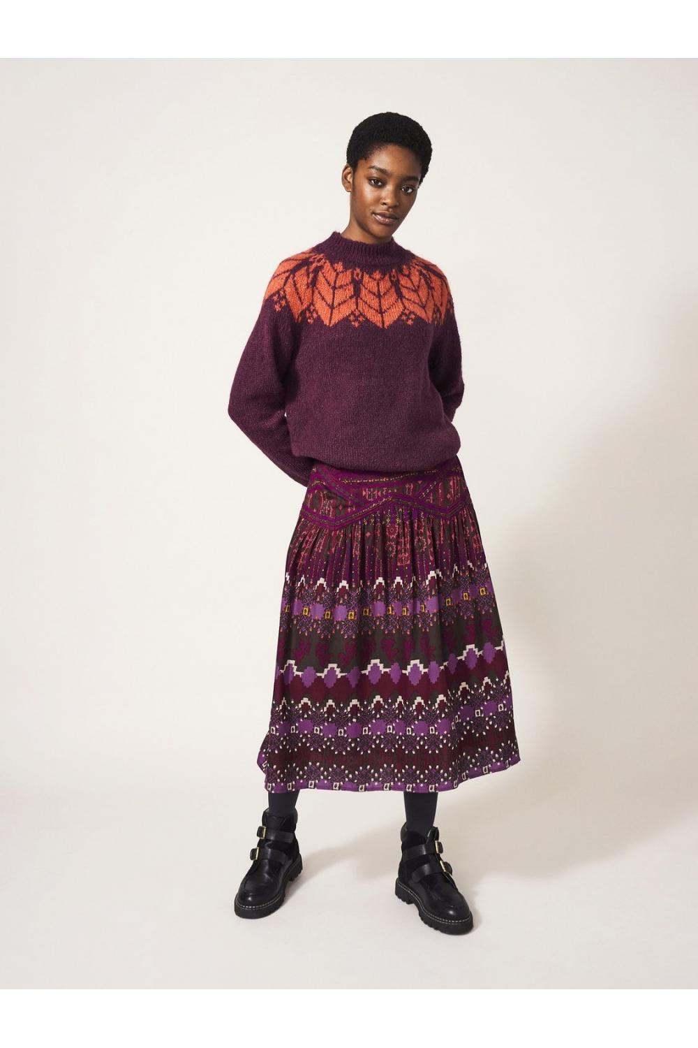 White Stuff Iris Eco Vero Midi Skirt