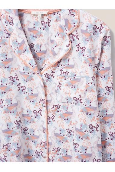 White Stuff Nina Woven Organic Pyjama Shirt