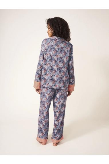 White Stuff Nina Woven Organic Pyjama Shirt