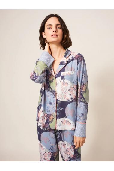 White Stuff Nina Woven Organic Pyjama Shirt