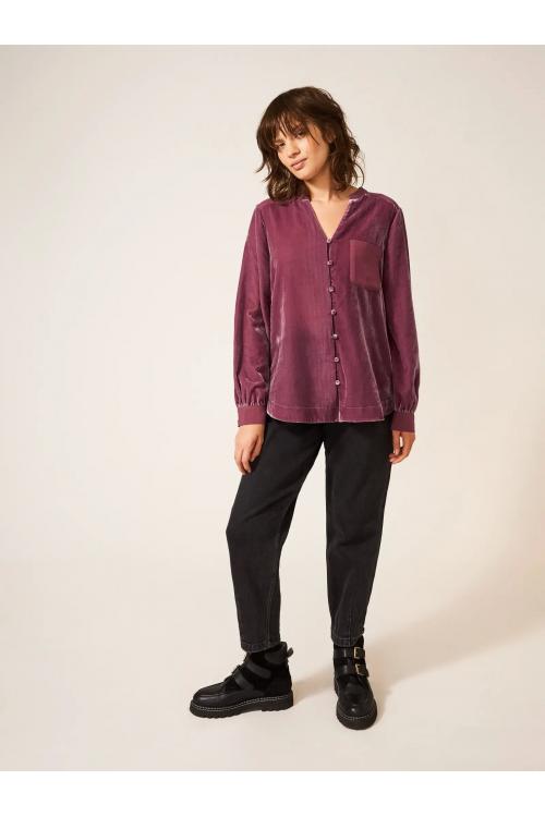 White Stuff Kate Velvet Shirt