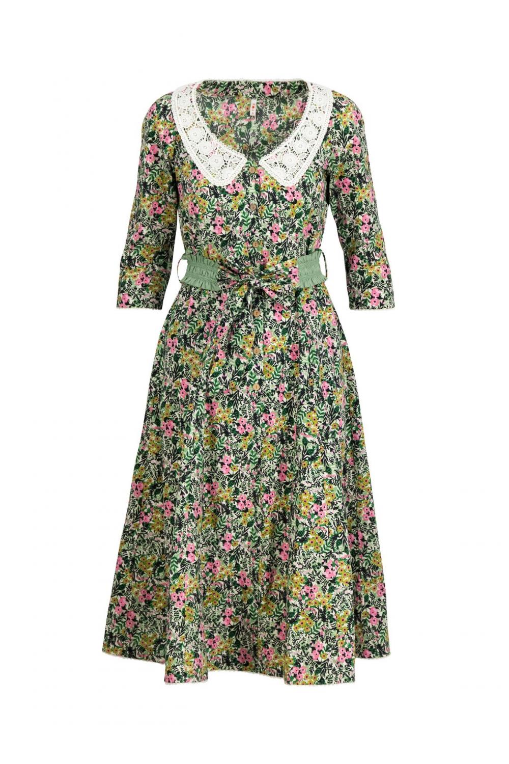 Blutsgeschwister Midi- Kleid Me in Wonderland in light gardening