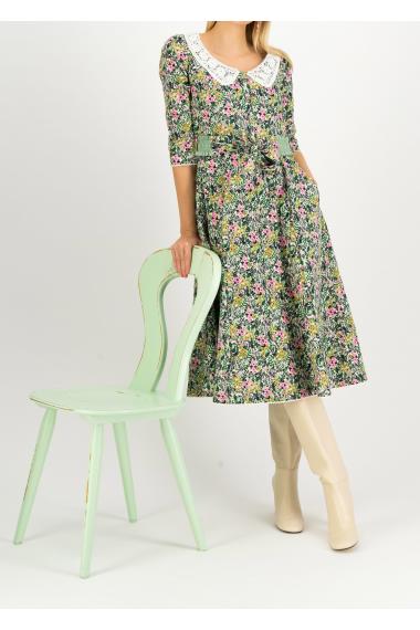 Blutsgeschwister Midi- Kleid Me in Wonderland in light gardening