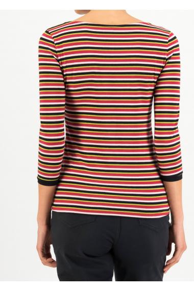 Blutsgeschwister 3/4-Arm- Shirt Oh Marine in botanical stripes