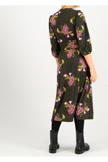 Blutsgeschwister Midi- Kleid Hédoniste Libre in night blooming