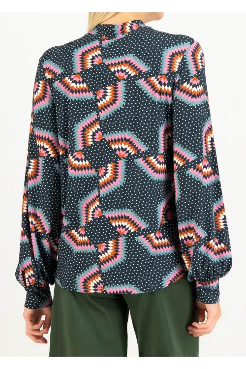 Blutsgeschwister Langarm- Shirt L'Odelette pour Helma in rainbow ikat