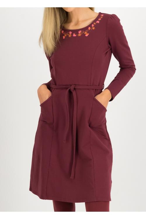 Blutsgeschwister Midi- Kleid Très charmeuse tous les jours in raisin red