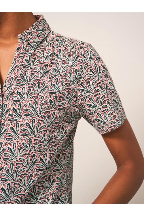 White Stuff PENNY POCKET JERSEY SHIRT