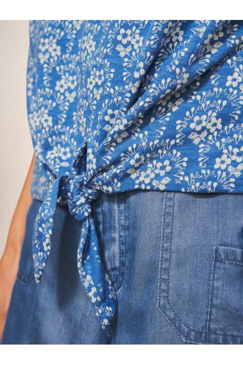 White Stuff TIE HEM TOP