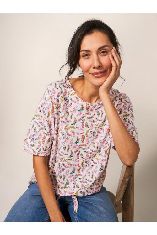 White Stuff TIE HEM TOP