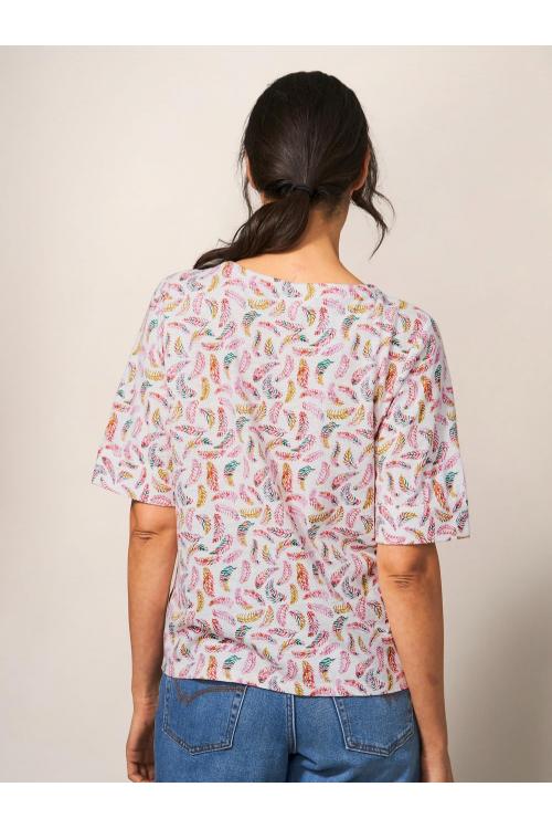 White Stuff TIE HEM TOP